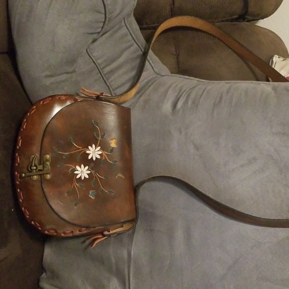 Handmade leather purse